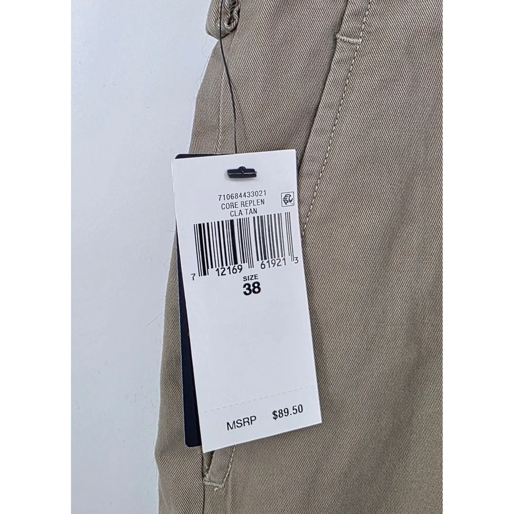 Polo Ralph Lauren Mens Size 38 Tan Khaki Stretch Classic Fit 9 Inch Chino Shorts